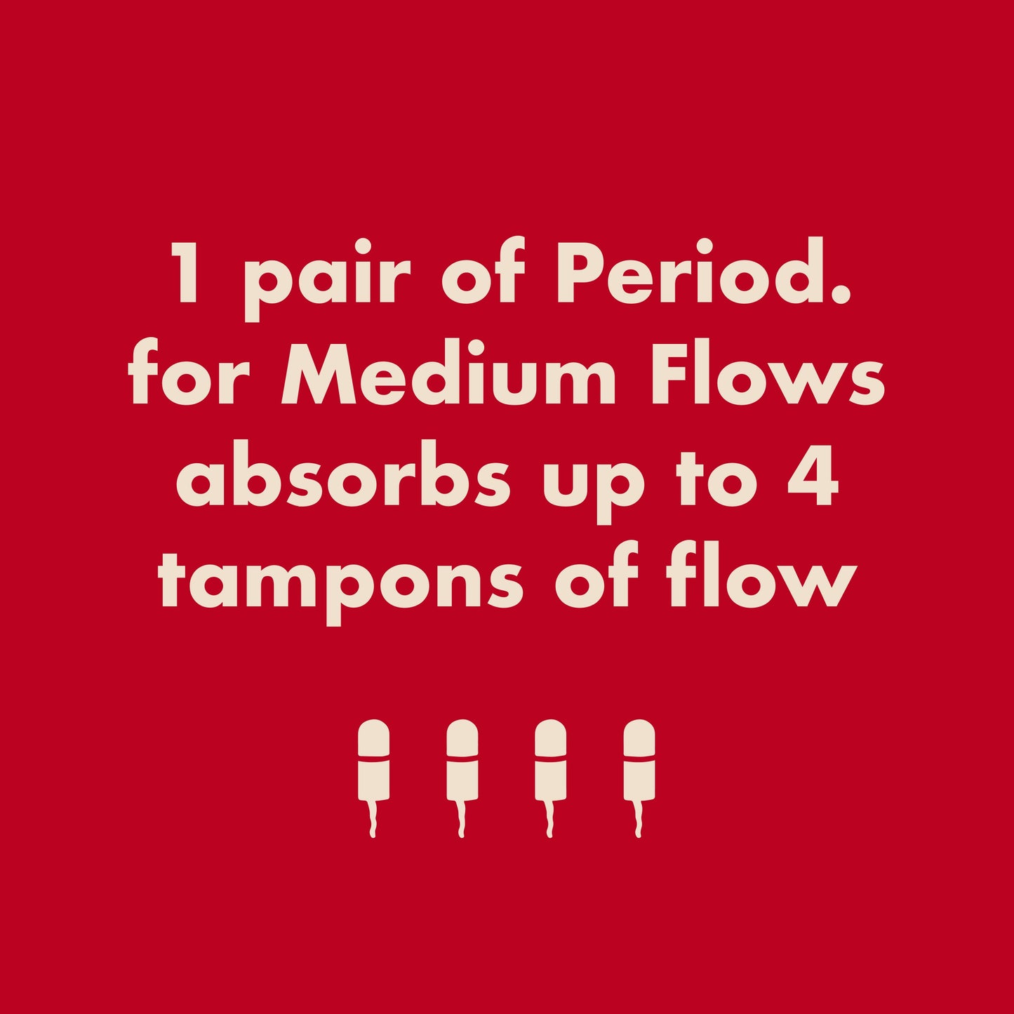 The High Waisted Period. in Cotton For Medium Flows