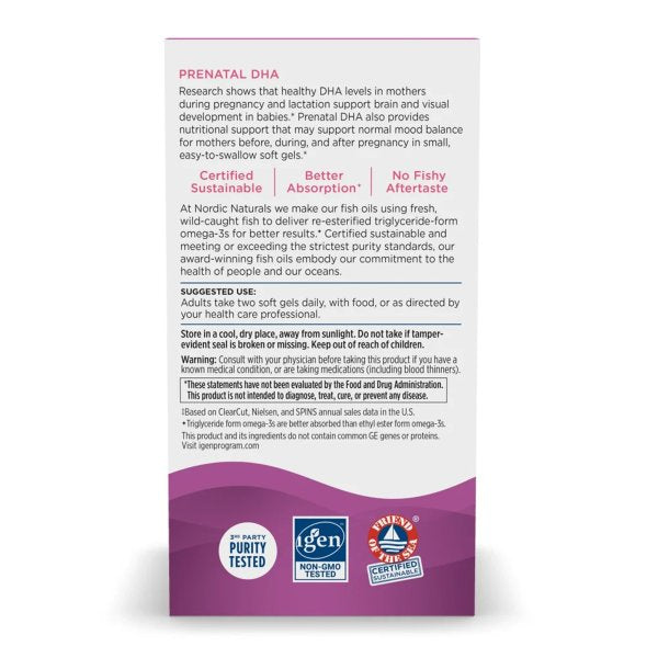 Nordic Naturals? Prenatal DHA with Vitamin D-3 Dietary Supplement