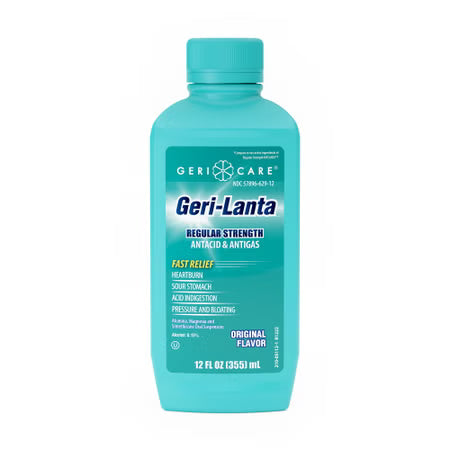 Antacid / Antigas Geri-Care® Geri-Lanta 200 mg - 200 mg - 20 mg Liquid 12 oz. (BT)