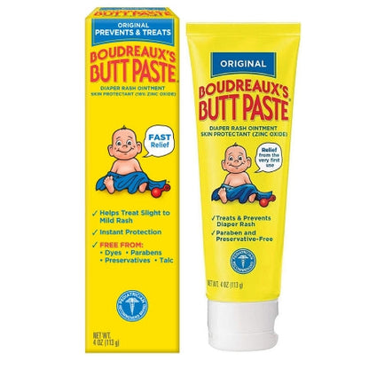 Boudreaux's Original Butt Paste Diaper Rash, 16% Zinc Oxide, 4 oz.