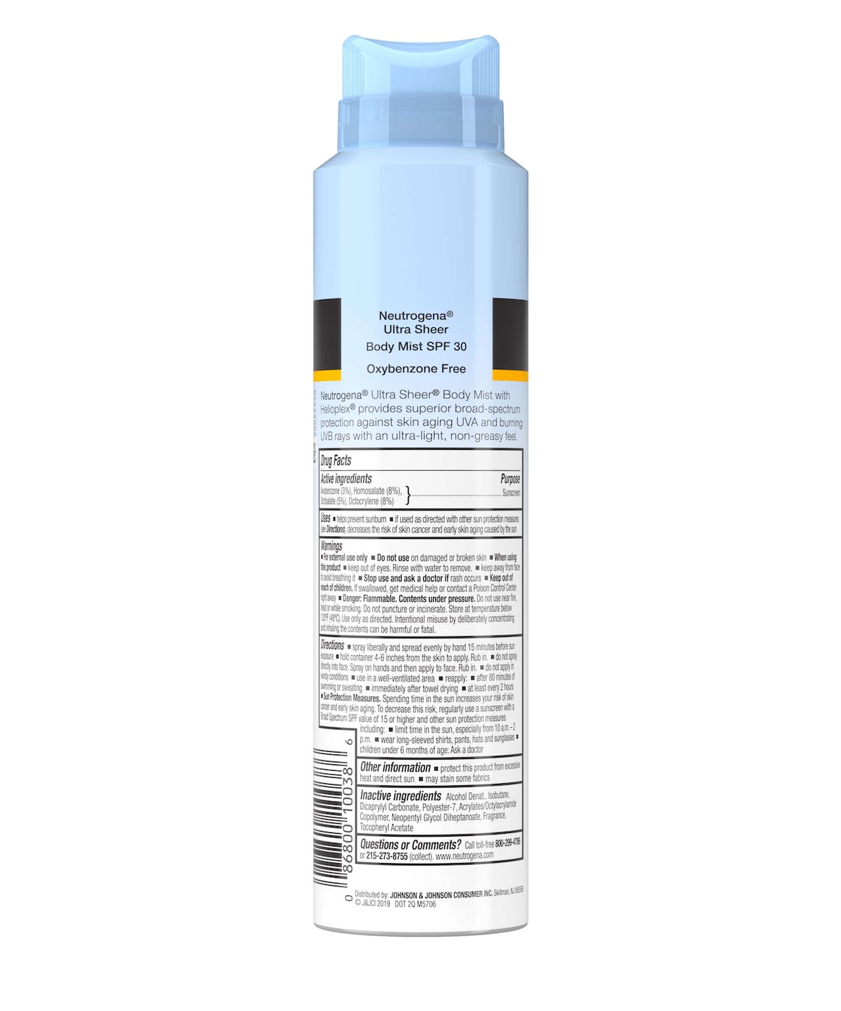 Neutrogena® Ultra Sheer® Sunscreen Spray, SPF 30, 5 fl. oz.
