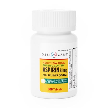 Geri-Care® Adult Low Dose Aspirin Pain Reliever, Enteric Coated Tablets, 300 ct.