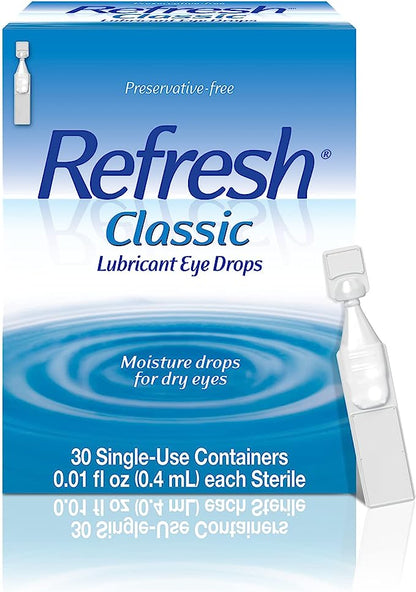 Refresh® Classic Lubricant Eye Drops, 30 Single-Use Drops