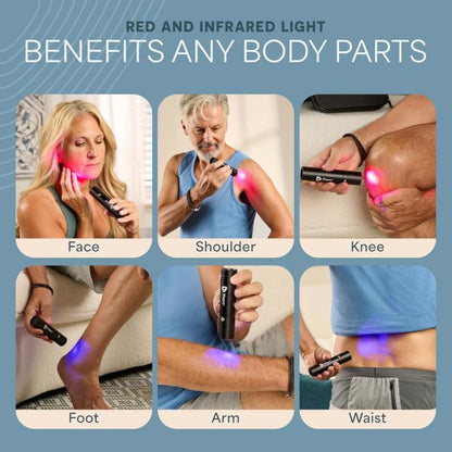 LumiCure Pro Red & Blue Light Therapy Torch