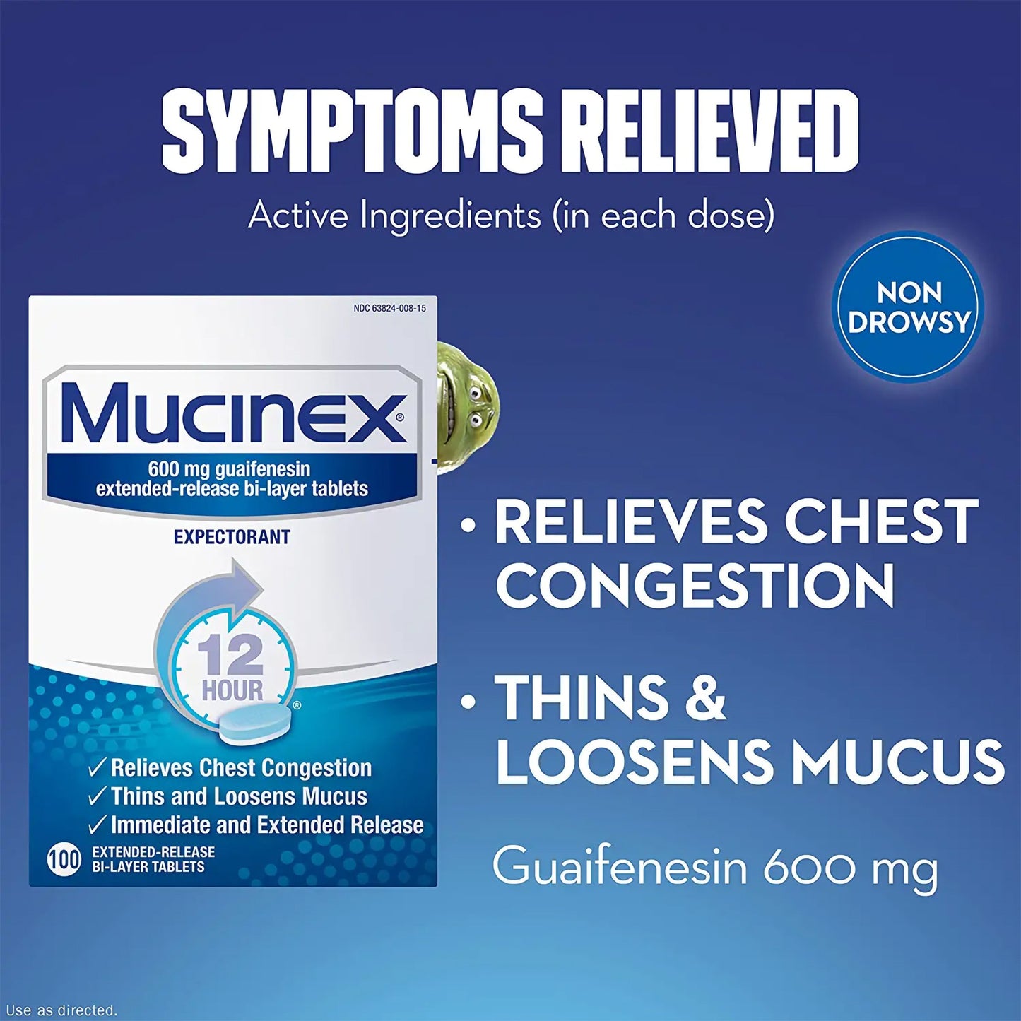 Mucinex 12-HR Chest Congestion Expectorant Extended Release Tablets