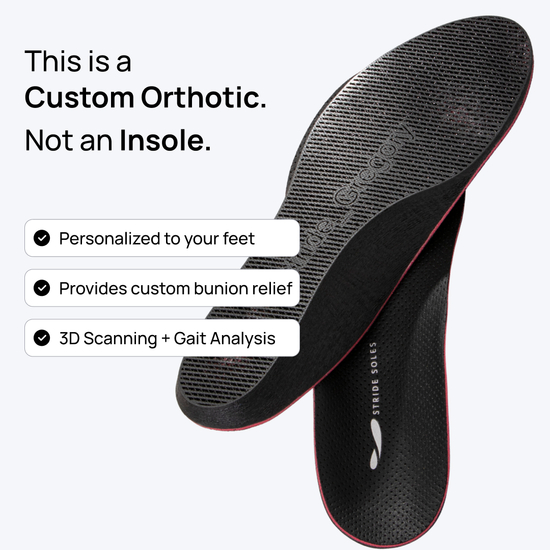 Stride Custom Orthotics — Podiatrist Designed, 3D Foot Scan, Gait Analysis