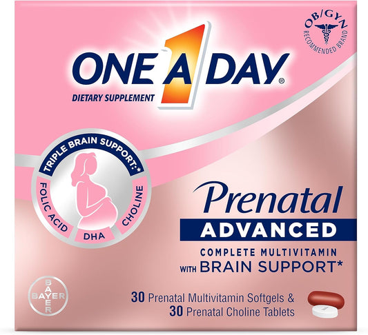 One A Day Prenatal Advanced Multivitamin Softgels, 60 ct.