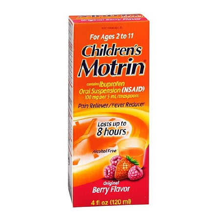 Children's Motrin Ibuprofen Pain Relief, Berry Flavor, 4 oz.