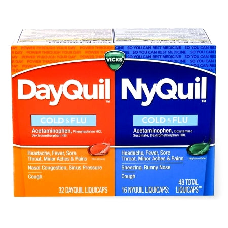 Vicks DayQuil and NyQuil Cold & Flu LiquiCaps, 48 ct.