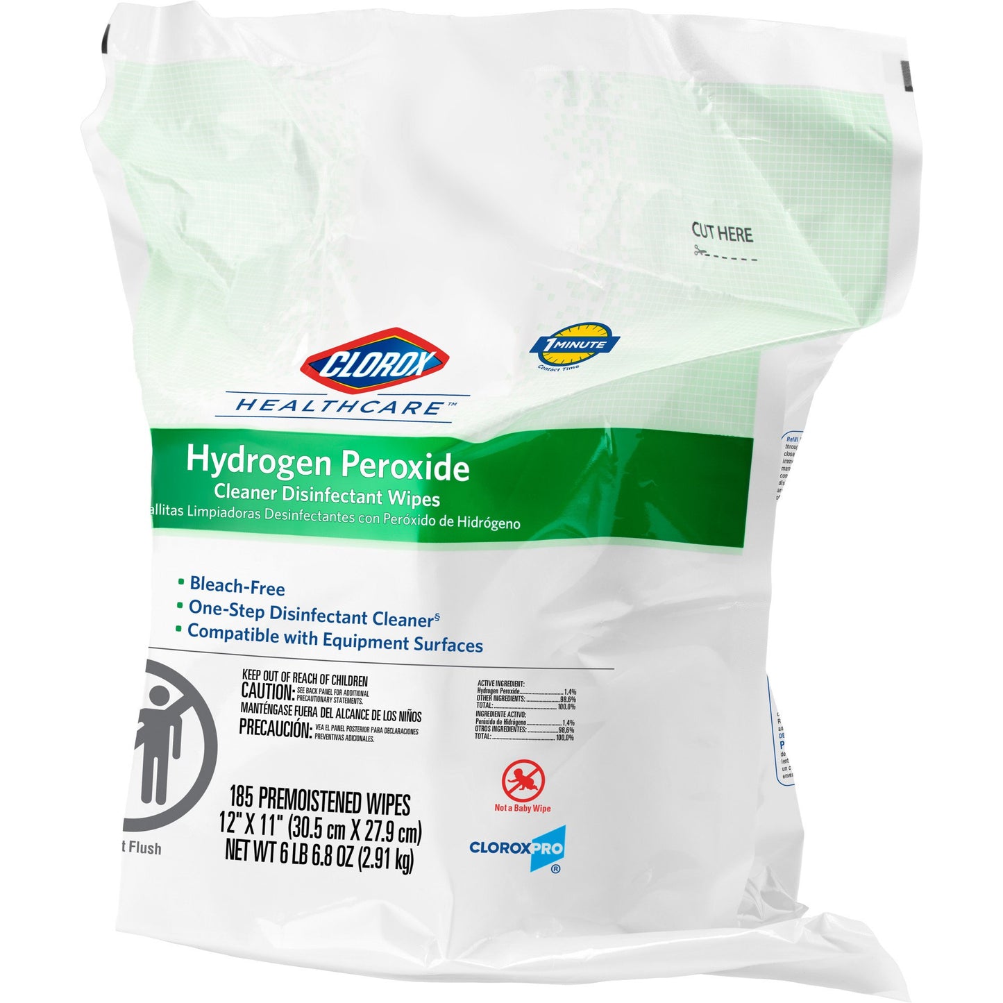 Clorox Healthcare Hydrogen Peroxide Cleaner Disinfectant Wipes