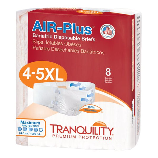 Tranquility® AIR-Plus™ Maximum Protection Bariatric Incontinence Brief with Tabs