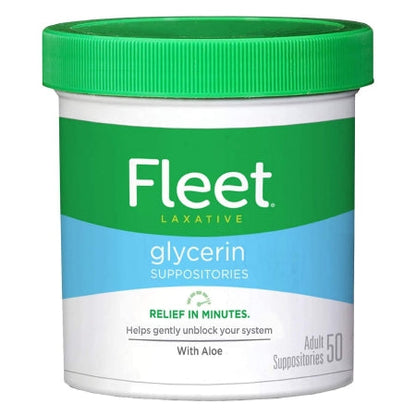 Fleet® Glycerin Laxative Suppository w/ Aloe, 50 ct.