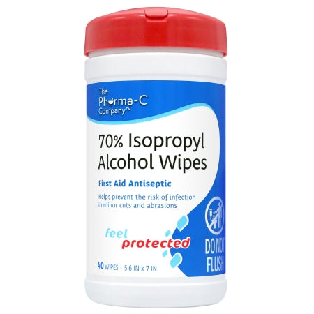 Pharma-C-Wipes? Isopropyl Alcohol Antiseptic, 40 ct.