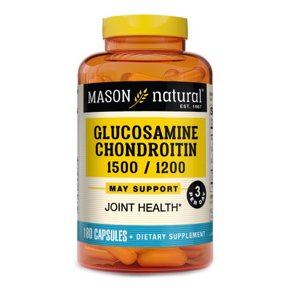 Mason Natural Joint Health Glucosamine Chondroitin 1500/1200 Capsules, 180 ct.