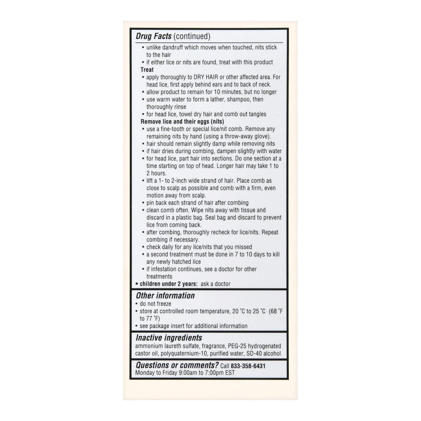 Foster & Thrive Maximum Strength Lice Killing Shampoo, 4 oz.