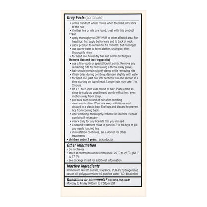 Foster & Thrive Maximum Strength Lice Killing Shampoo, 4 oz.