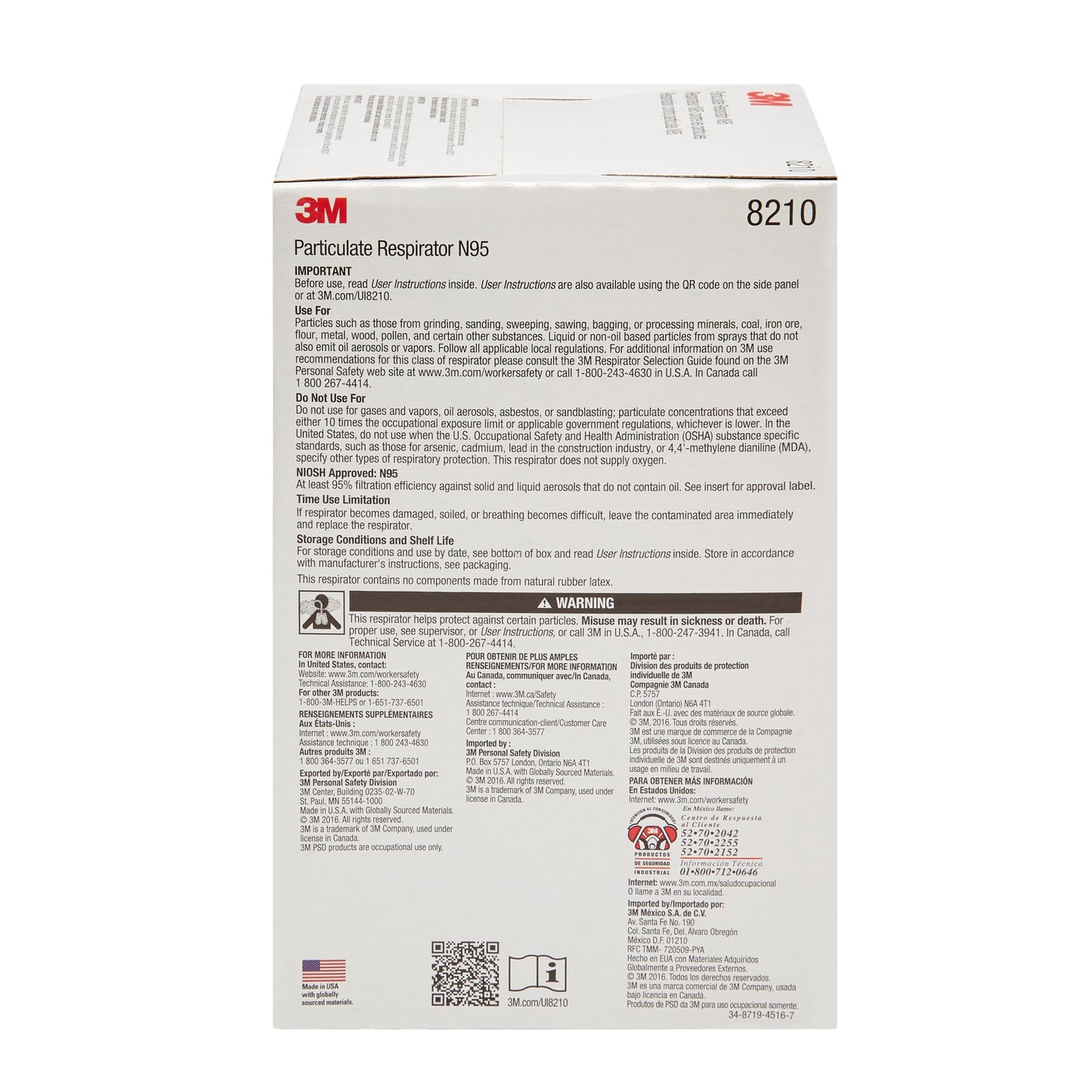 3M Industrial N95 Particulate Respirator Mask, 20 ct.