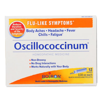 Boiron Oscillococcinum Flu Symptom Relief Pellets, 12 ct.