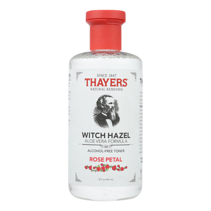 Thayers Witch Hazel Alcohol Free Toner, Rose Petal, 12 Fl Oz