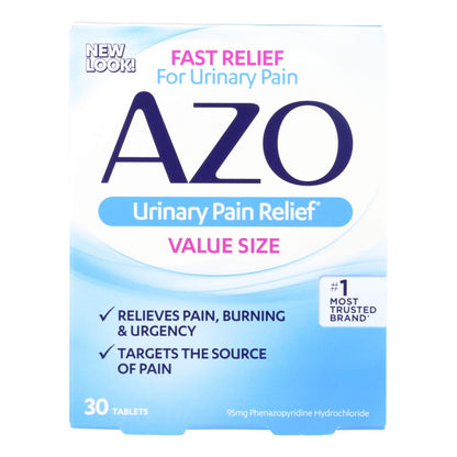 Azo Standard Urinary Pain Relief - 30 Tablets