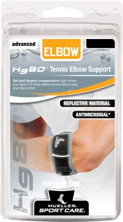 Elbow Brace Hg80™ Small / Medium Tennis Left or Right Elbow Black (EA)