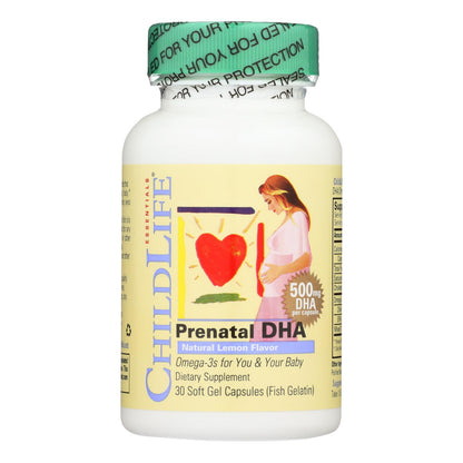 Childlife Prenatal Multivitamin + 500mg DHA Softgels, 30 ct.