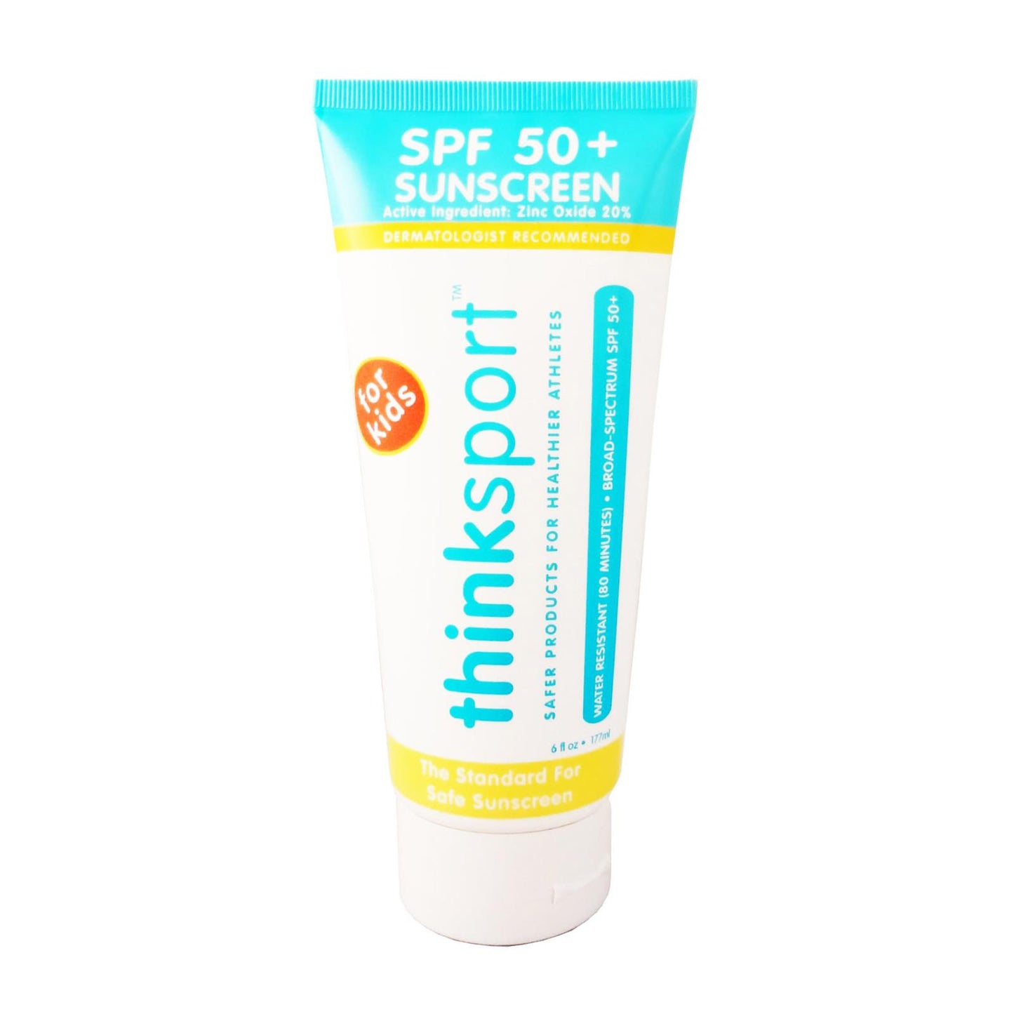 Thinksport Safe Mineral Kids Sunscreen, SPF 50+, 6 fl. oz.