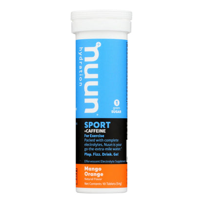 Nuun Hydration Electrolyte Energy, Mango Orange, 10 tablets each, Case Of 8