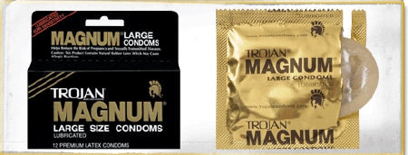 Trojan® Magnum Lubricated Large, 12 ct