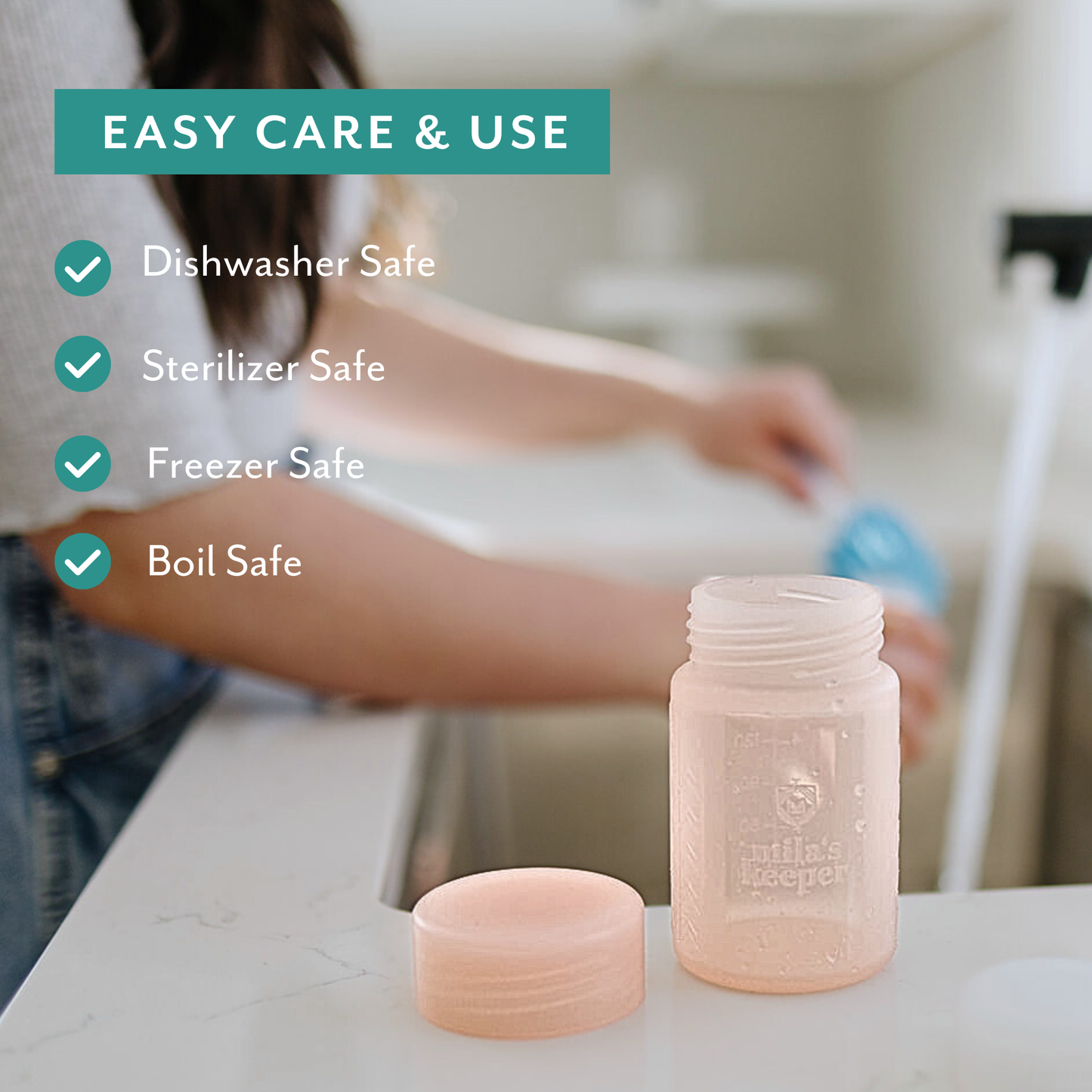 Mila's Keeper 3-in-1 Silicone Breast Milk Storage Bottle Set