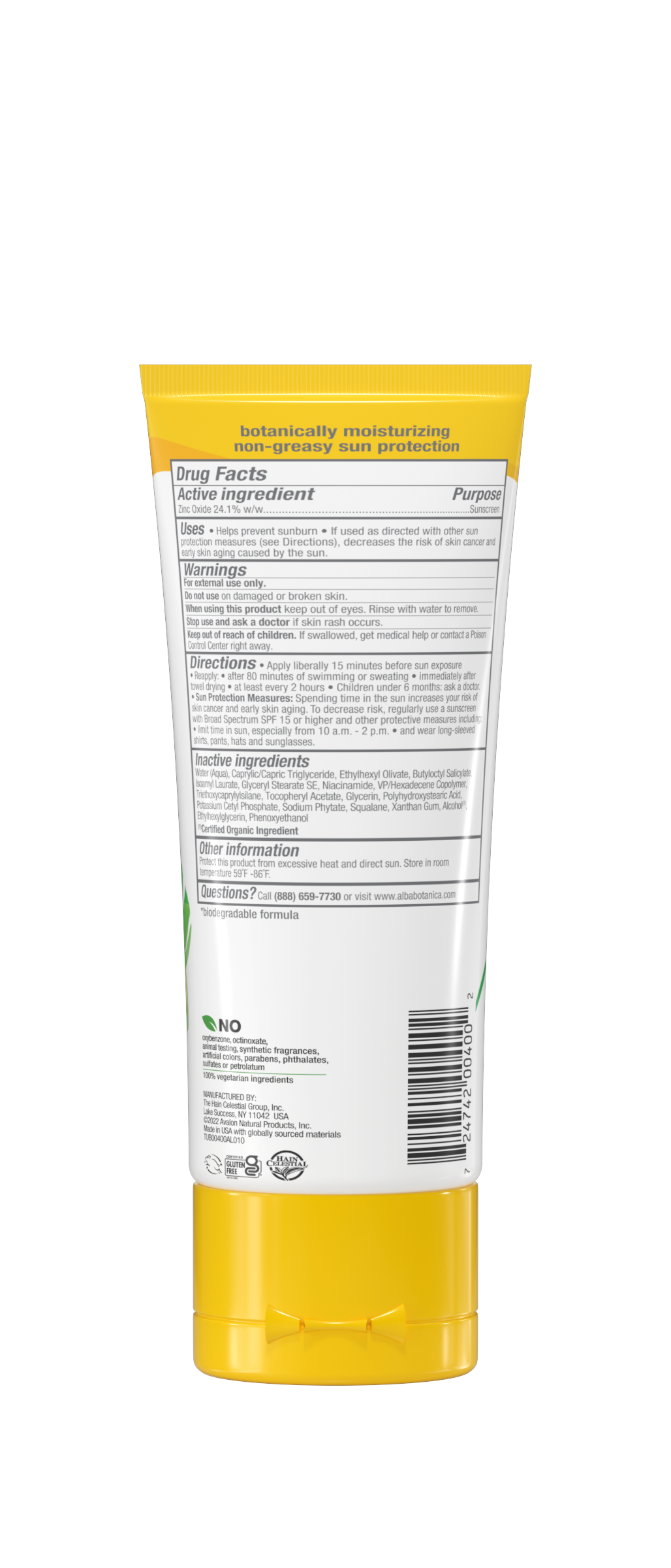 Alba Botanica Sheer Mineral Face Sunscreen Lotion SPF 50, 2 Oz