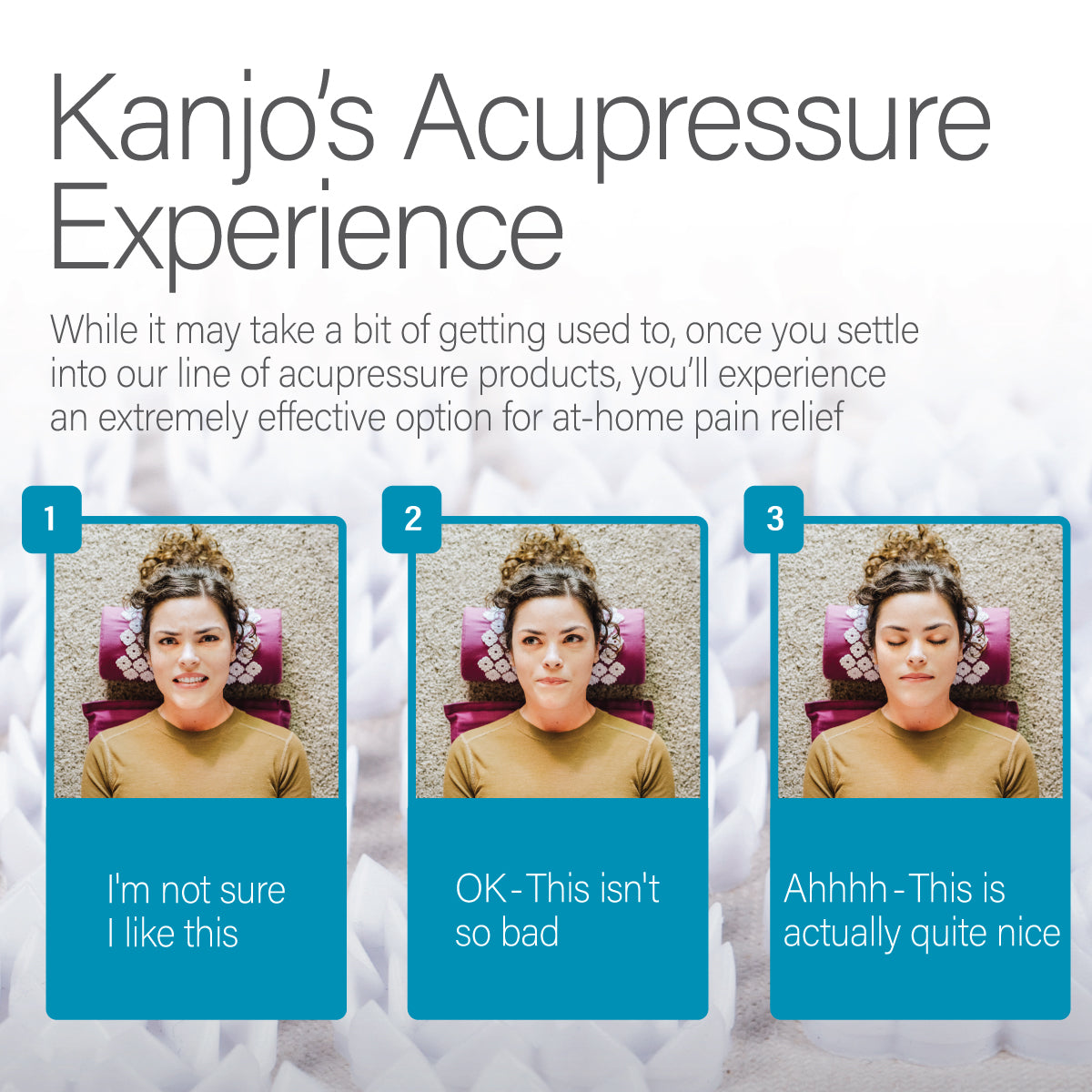 FSA-Approved Kanjo Memory Foam Acupressure Mat Set, Navy – buyFSA