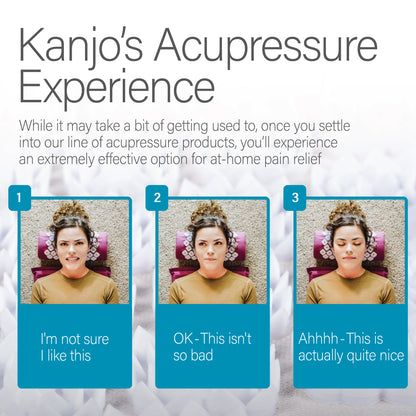 Juego de alfombrillas de acupresión de espuma viscoelástica Kanjo, amatista