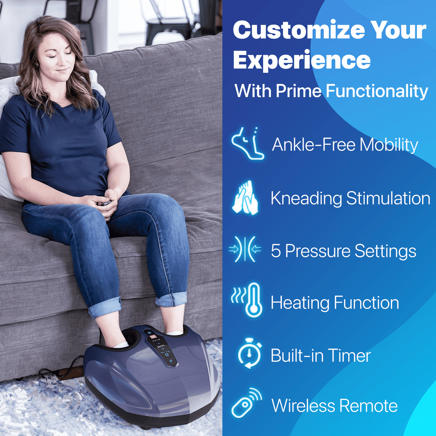 Miko Y2 Foot Compression Heat, Vibration Massager Therapy Device