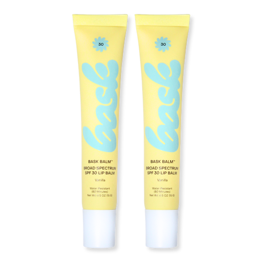Bask Balm SPF 30 Vanilla Lip Balm, 2 Pack