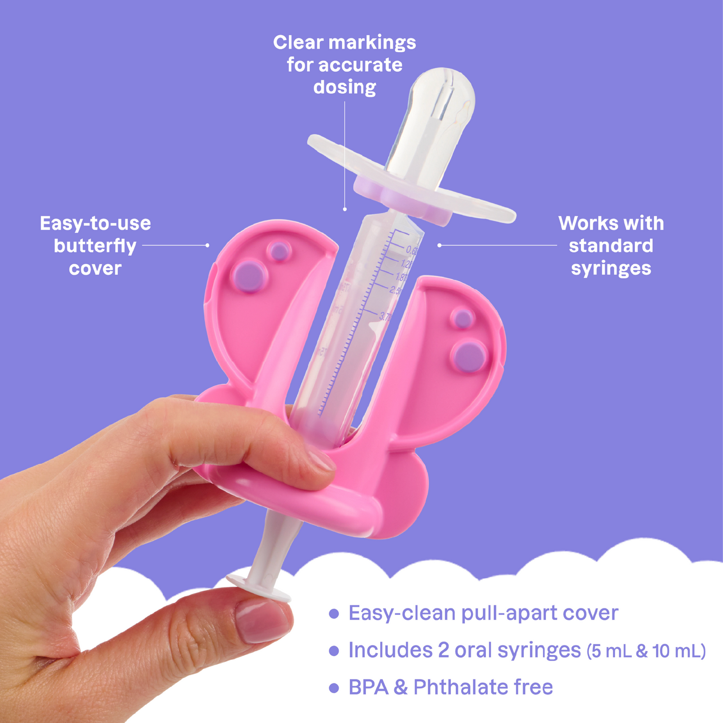 Medicine Buddy™ Butterfly Medication Dispenser for Infants, Babies & Toddlers