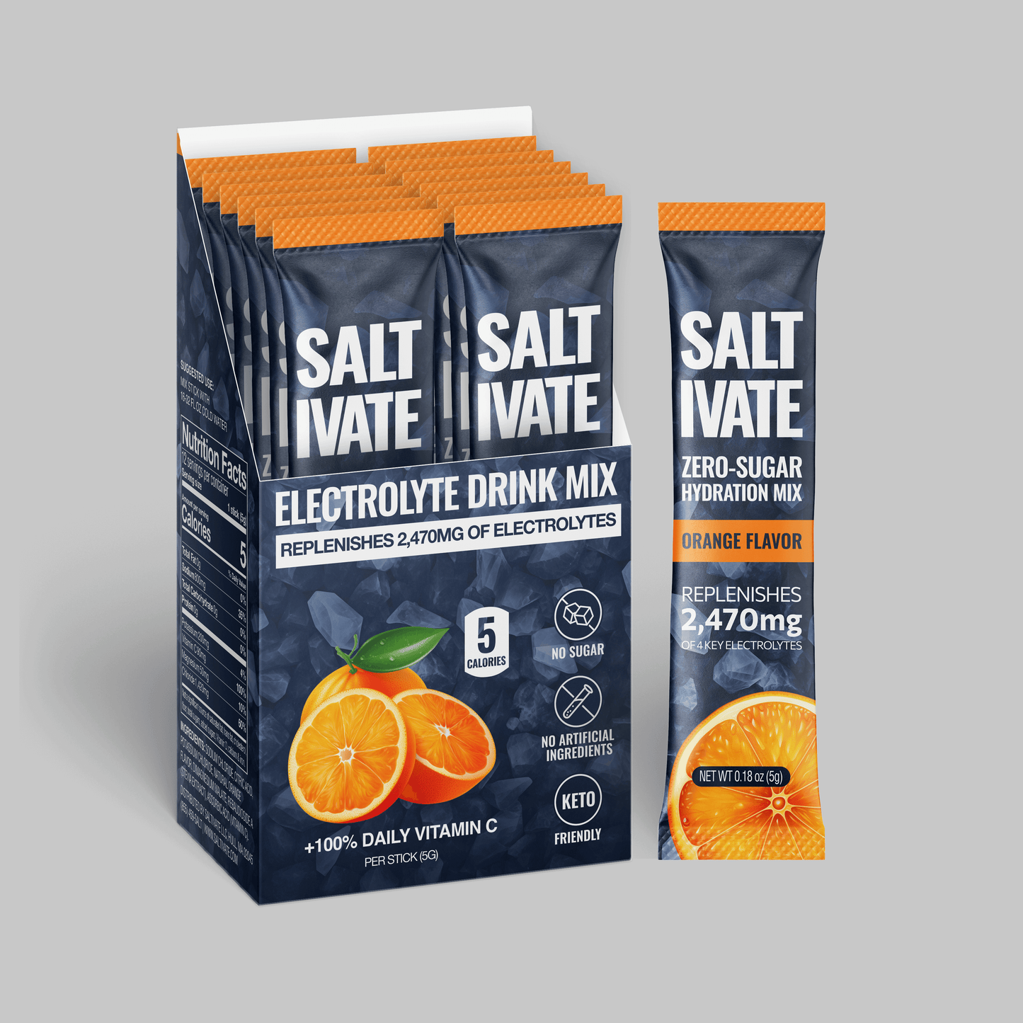 Orange Electrolytes On-The-Go Packets 30x