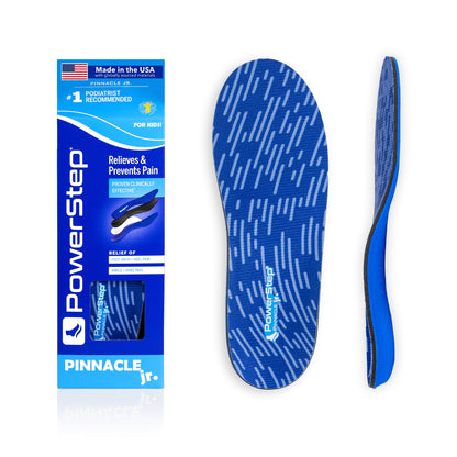 PowerStep Pinnacle Junior Insoles, Children's Pain Relief Shoe Insert