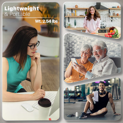 Miko Shiatsu Heated Neck and Back Massager, Hands Free, App Controlled