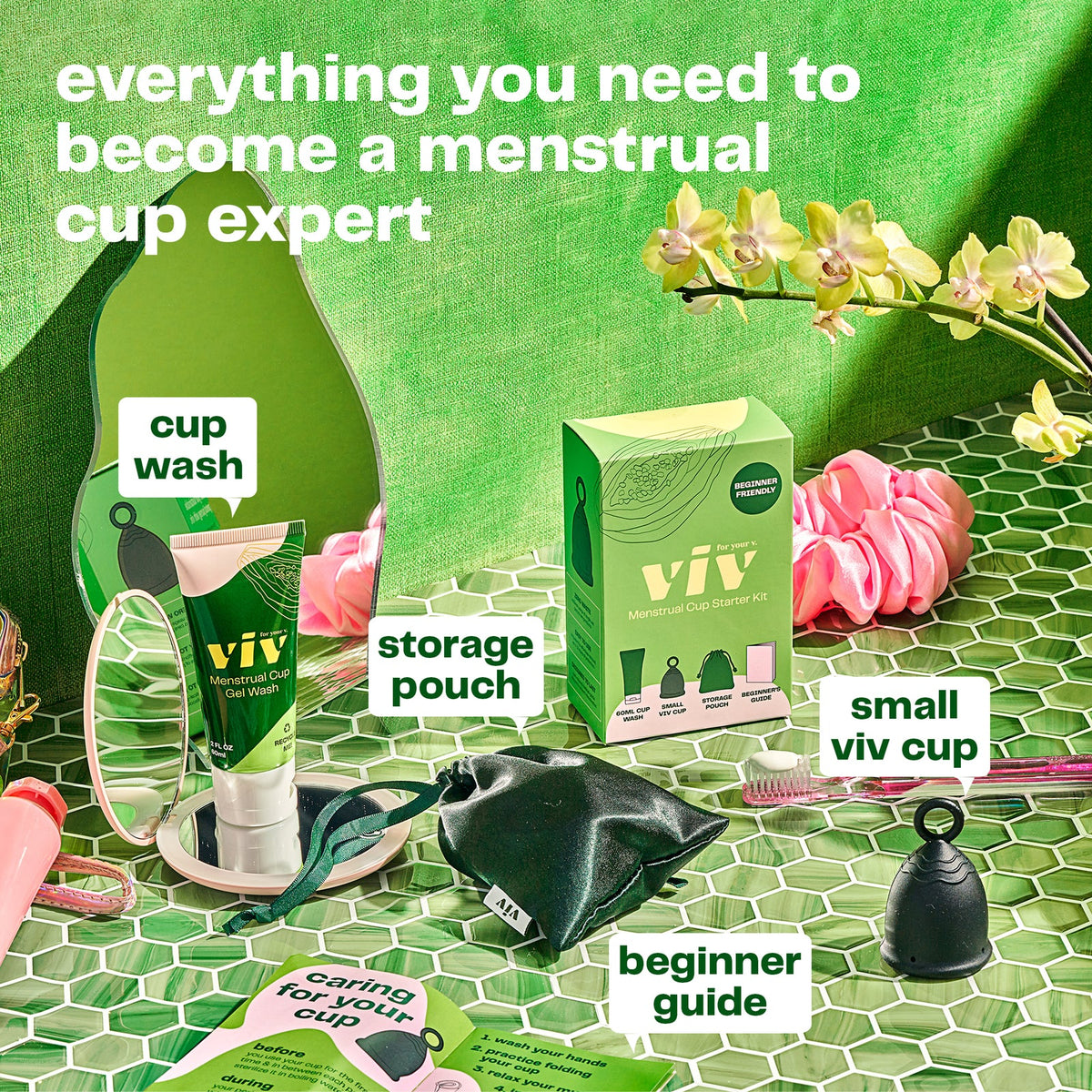 Viv For Your V Menstrual Cup Starter Kit, Size Small