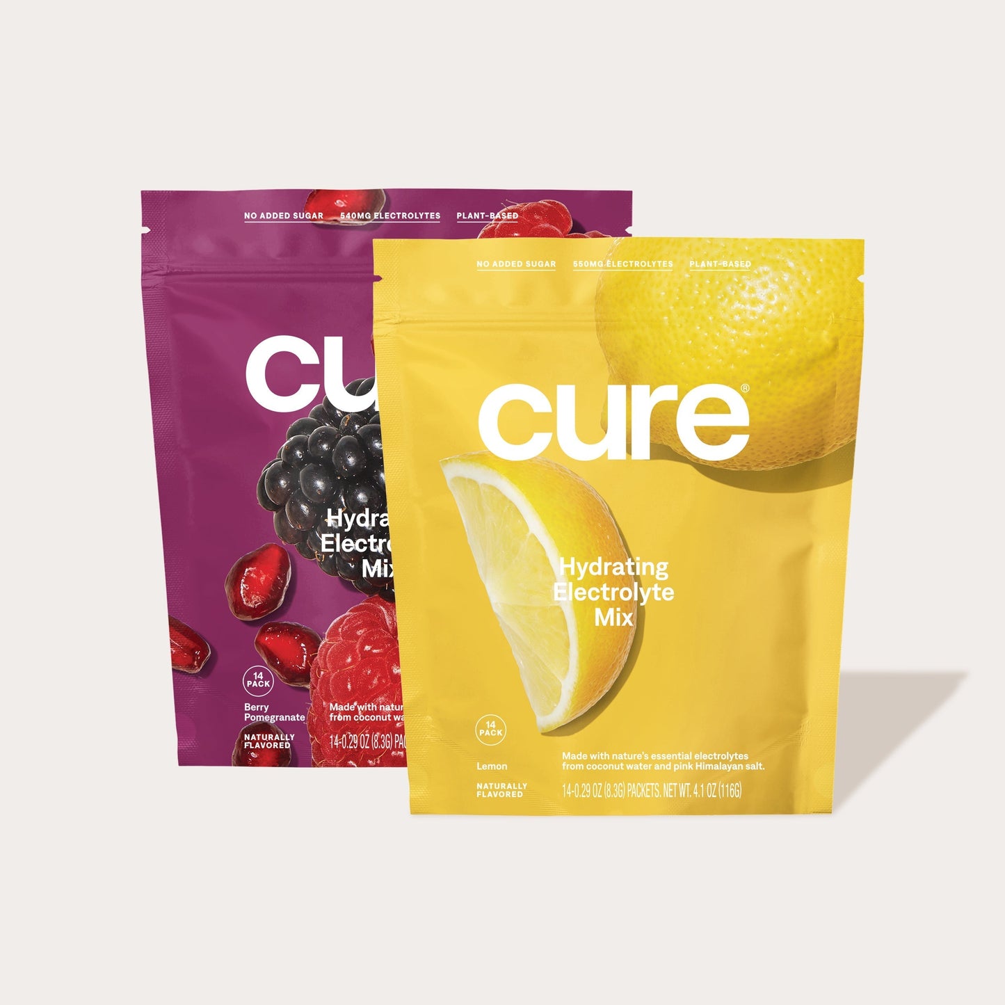 Cure Hydrating Electrolyte Mix Berry/Lemon Bundle