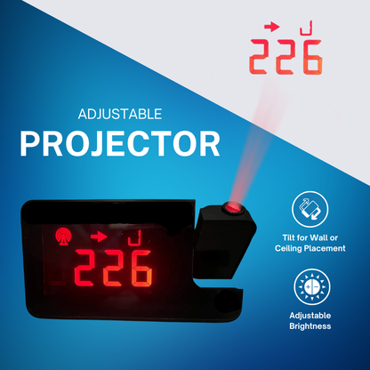 Gluview Glucose Clock Projector, Real-Time Glucose Display for Wall/Ceiling