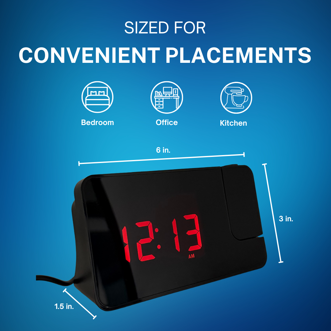 Gluview Glucose Clock Projector, Real-Time Glucose Display for Wall/Ceiling