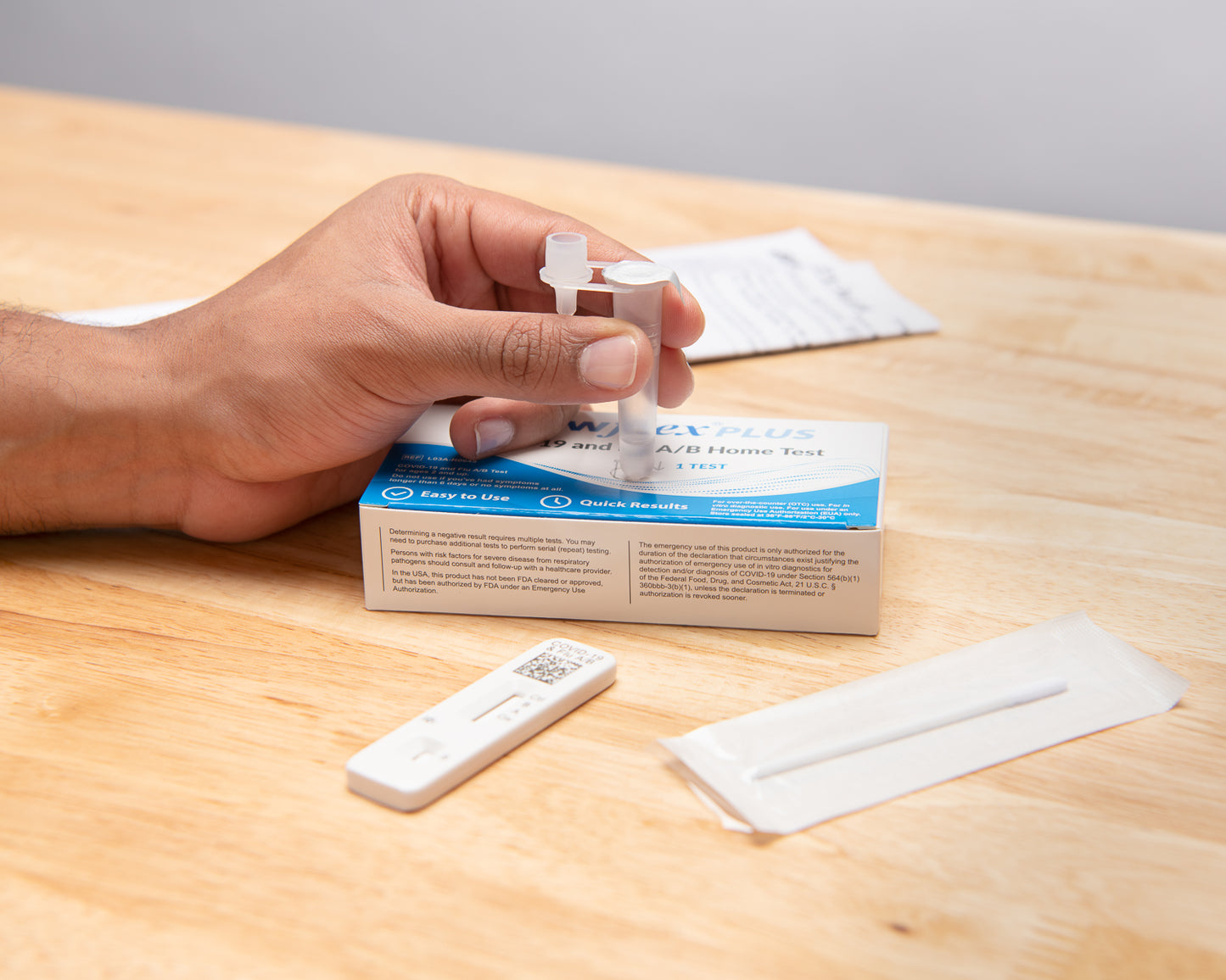 Flowflex® Plus COVID-19 and Flu A / B Home Test, 12 pack