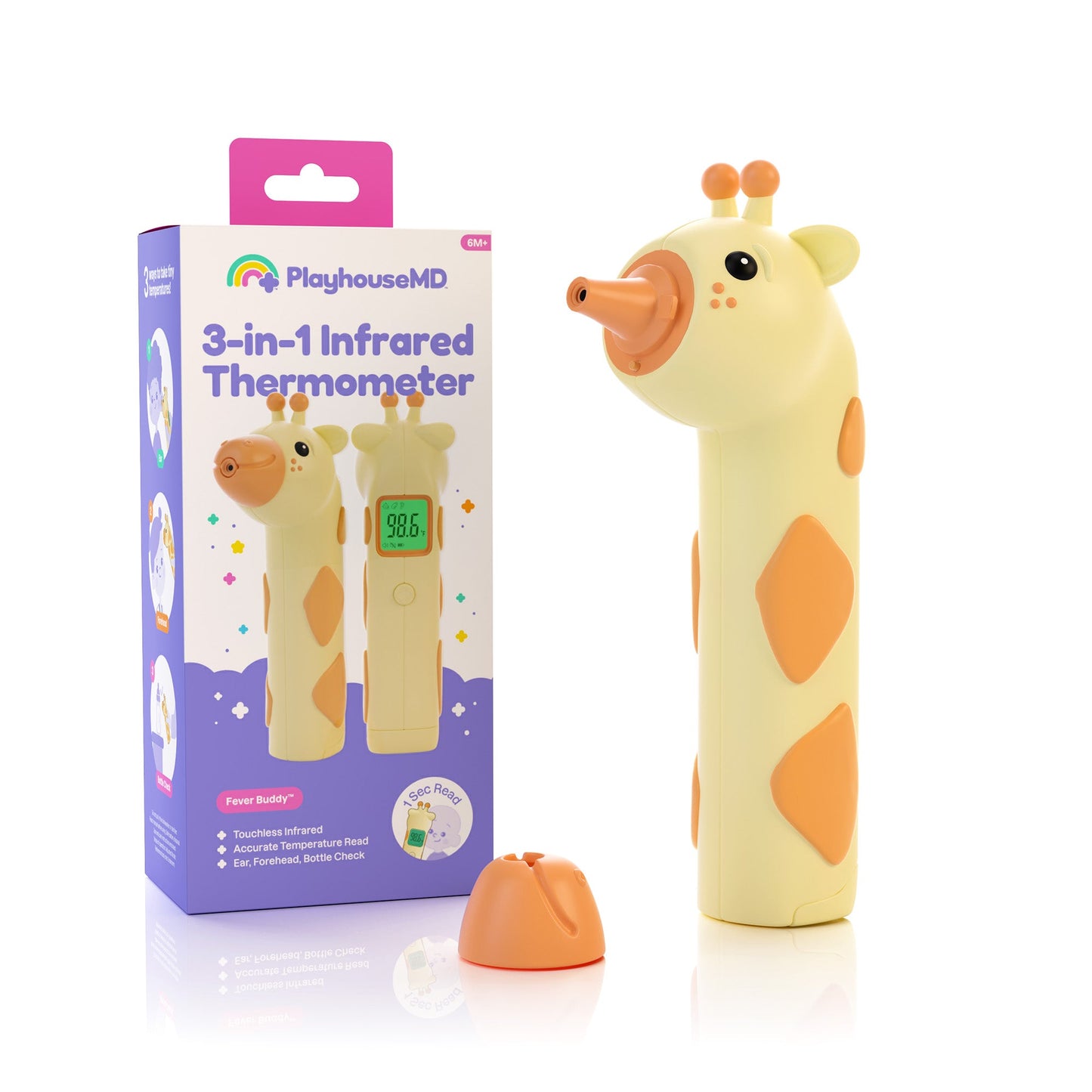 3-in-1 Infrared Thermometer for Kids & Adults - Jax the Giraffe