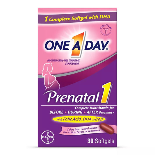 One A Day Prenatal 1 Multivitamin Softgels, 30 ct.