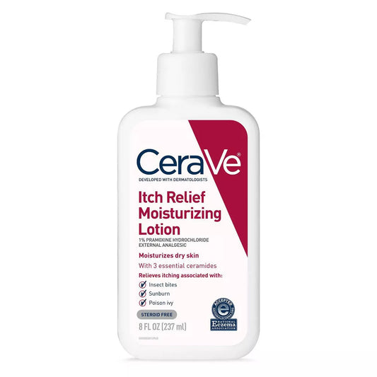 CeraVe Itch Relief 8 oz. Pump Bottle Unscented Lotion
