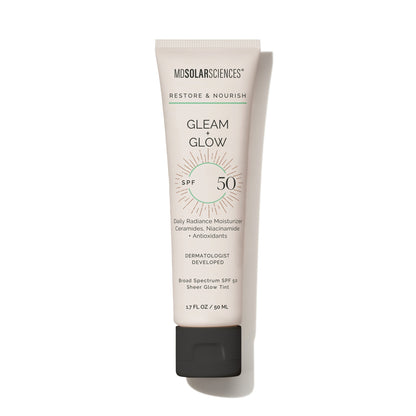 MDSolarSciences Gleam + Glow SPF 50 Facial Moisturizer, 1.7 oz.