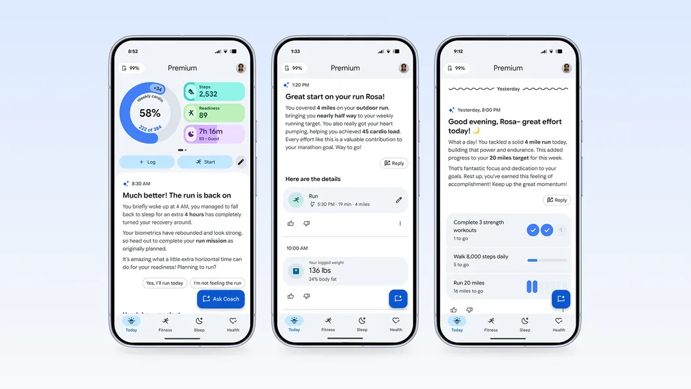 Fitbit Air, Screenless Health Tracking, AI Health Coach