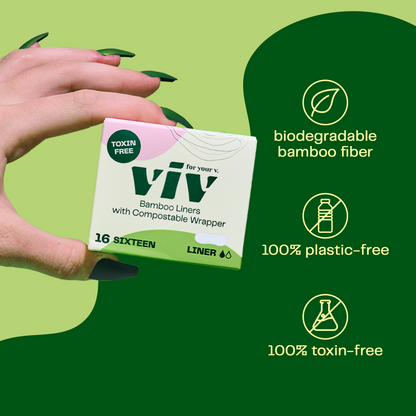 Viv Biodegradable Bamboo Liners, 16 ct.